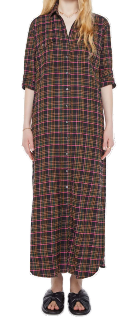 Xirena - Natalie Dress in Espresso Plaid