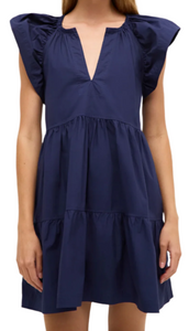 Marie Oliver - Kara Dress in Naval