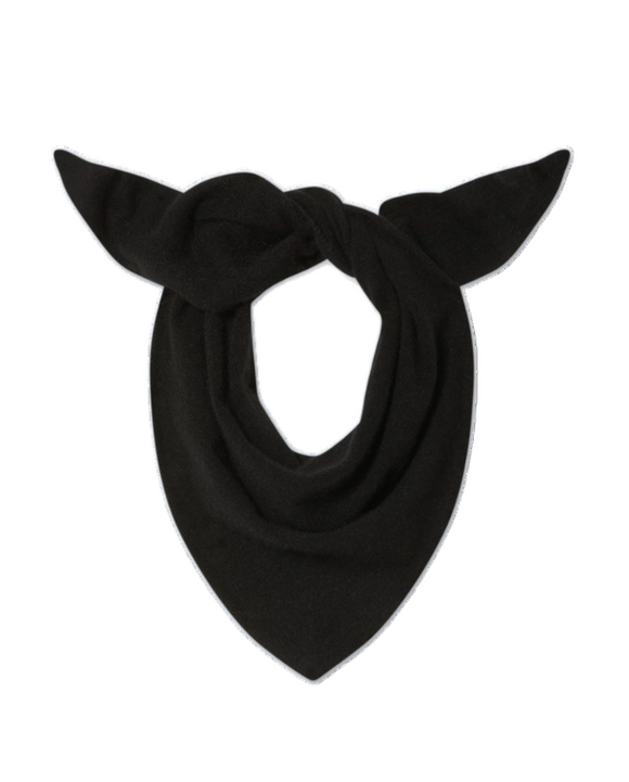 White + Warren - Cashmere Neckerchief in Black