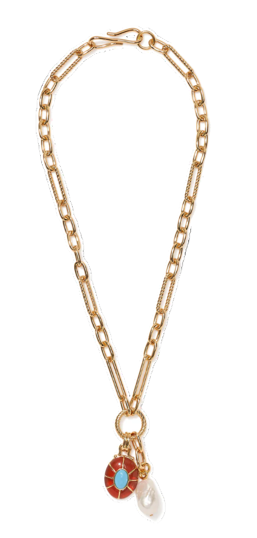 Lizzie Fortunato - Neroli Charm Necklace in Multi
