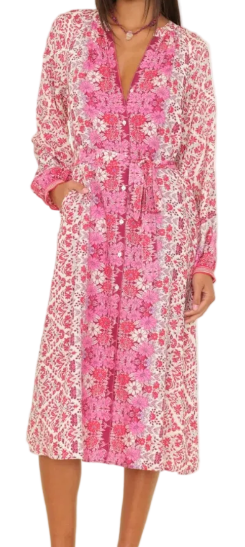xirena pink dress and braided belt Size:38 Inch mardi gras gown Loafer A New Day