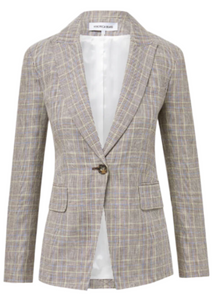 Veronica Beard - Obie Dickey Jacket in Off White Multi