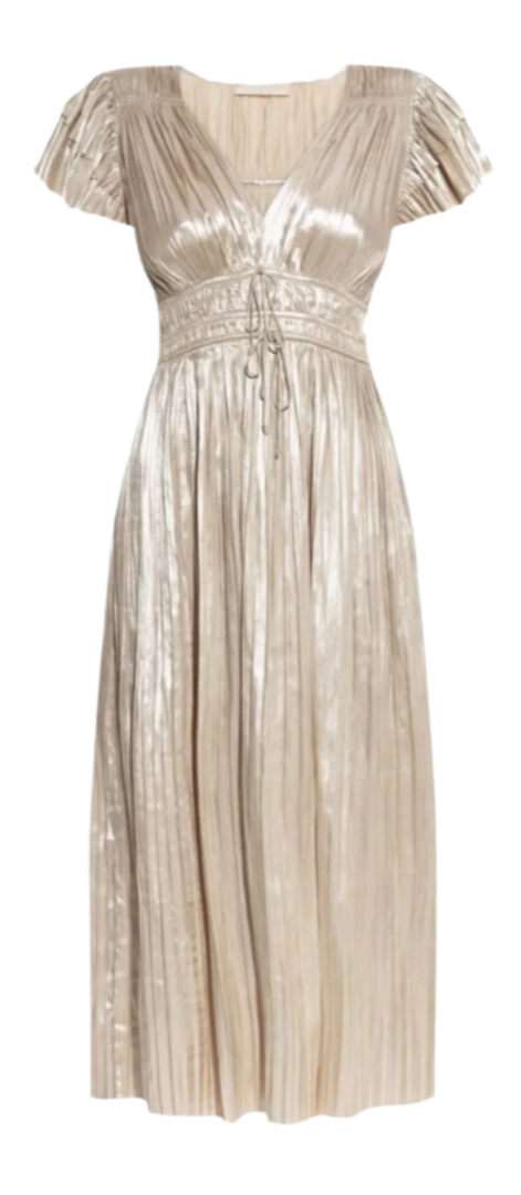 Ulla Johnson - Patrice Flutter Sleeve Midi Dress in Opal