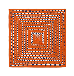Swells - Orange + Navy Scarf