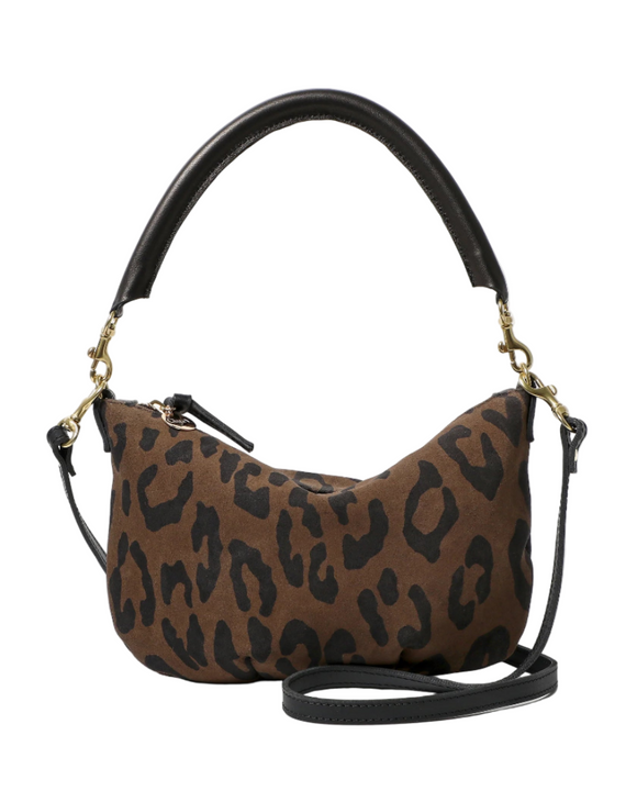 Clare V. - Petit Moyen Messenger in Cocoa Pablo Cat Suede