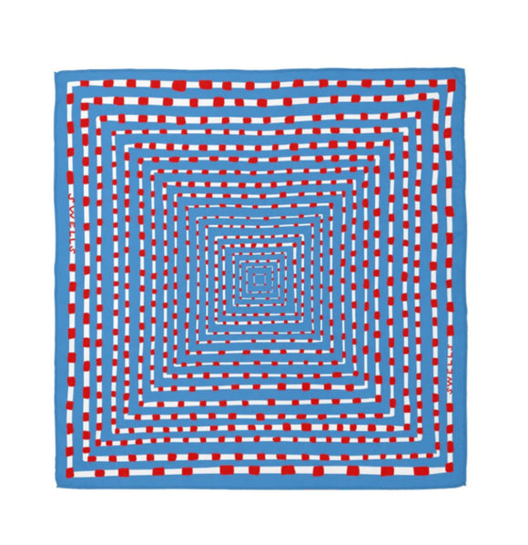 Swells - Powder Blue + Red Scarf