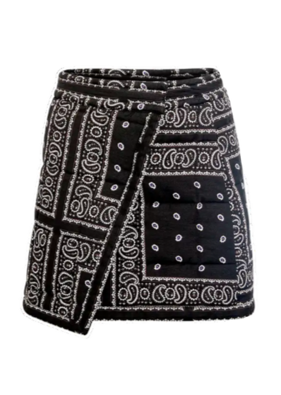 Hunter Bell - Powell Skirt in Aces Wild Black
