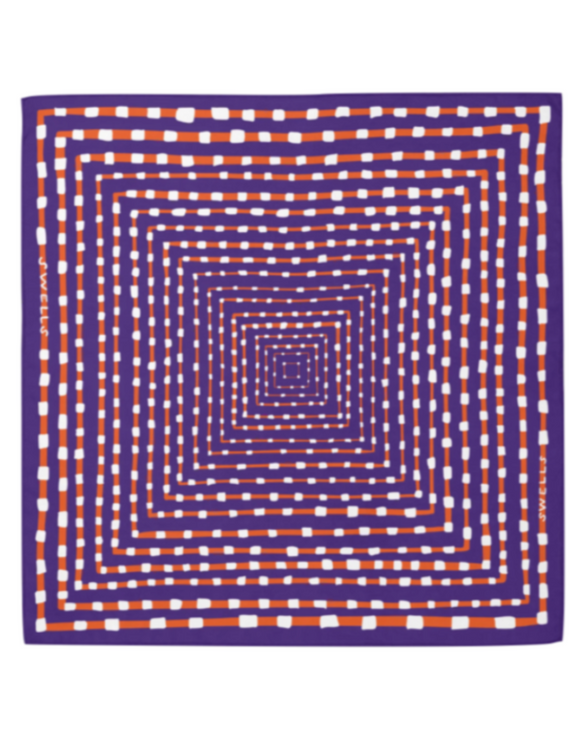 Swells - Purple + Orange Scarf