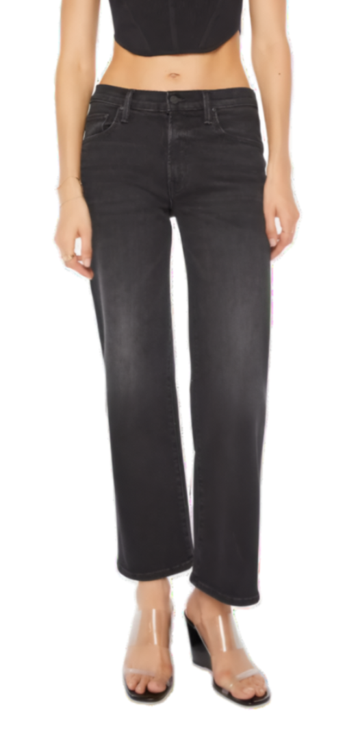 MOTHER - The Mid Rise Rambler Zip Flood in Spiked Hair Art Flair