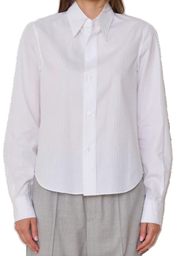 We-Ar4 - The Rebel Shirt in White Stripe