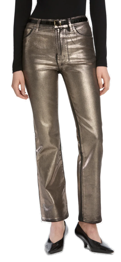 Frame - The Reboot Crop in Champagne Coated