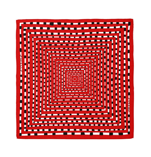 Swells - Red + Black Scarf