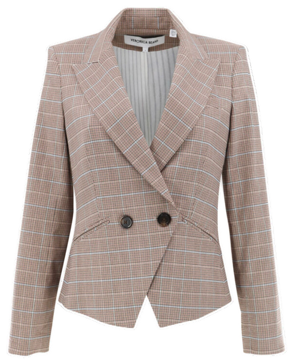 Veronica Beard - Cropped Rickie Dickey Jacket in Hazelnut Multi