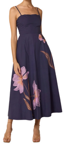Cleobella - Riley Ankle Dress in Moresco Navy Print