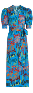 Marie Oliver - Rita Wrap Dress in Amazon Azure