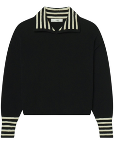Frame - The Sailor Pullover in Black Multi