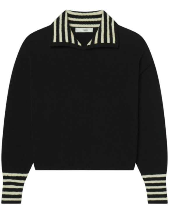 Frame - The Sailor Pullover in Black Multi