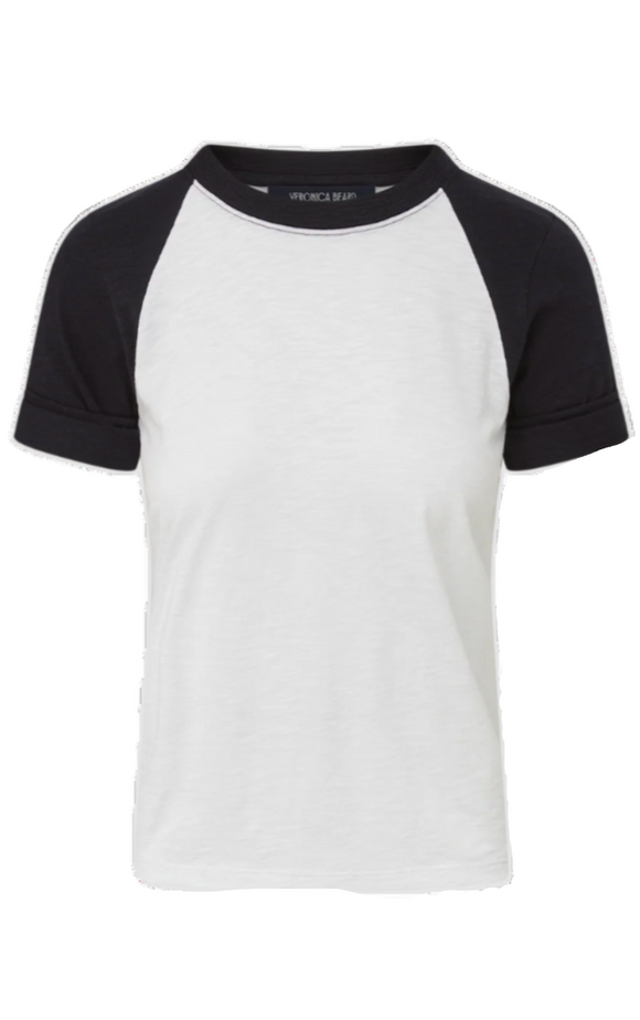 Veronica Beard - Mason Baseball in White/Navy