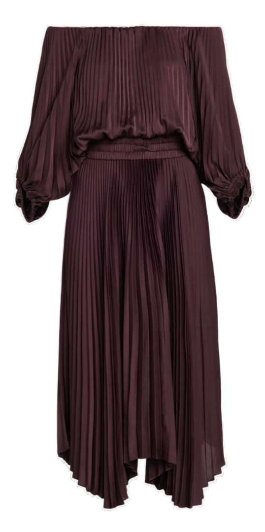 A.L.C. - Sienna Dress in Deep Plum