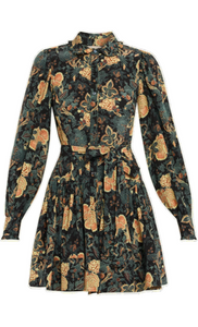 Ulla Johnson - Simona Silk Mini Dress in Nuit