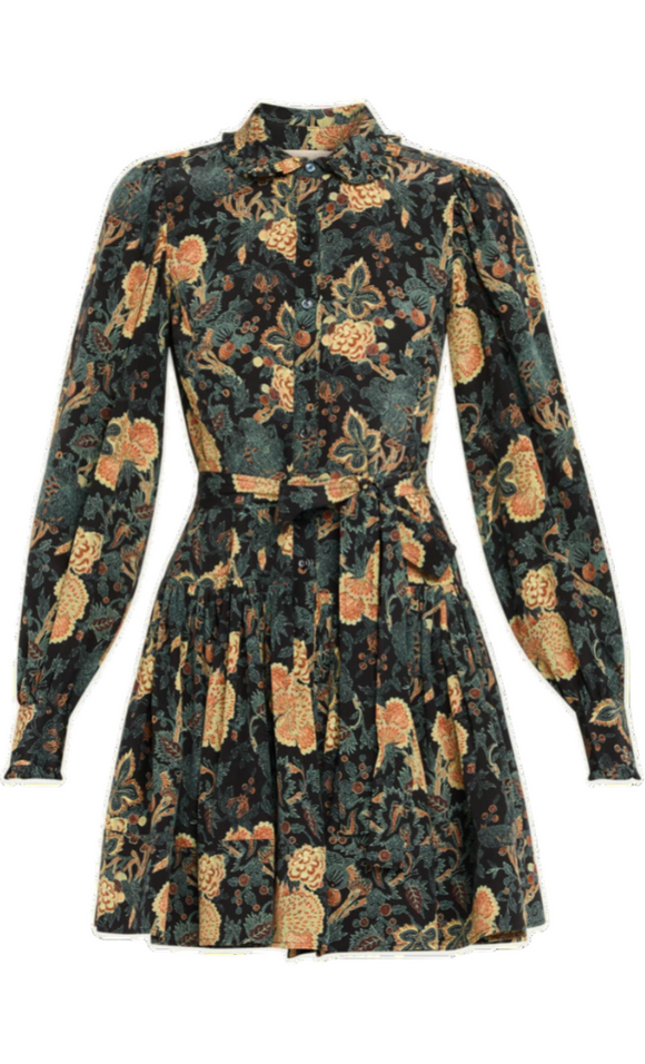 Ulla Johnson - Simona Silk Mini Dress in Nuit
