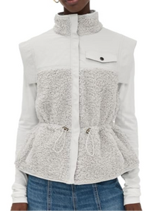 Ulla Johnson - Tariet Teddy Fleece Vest in Slate