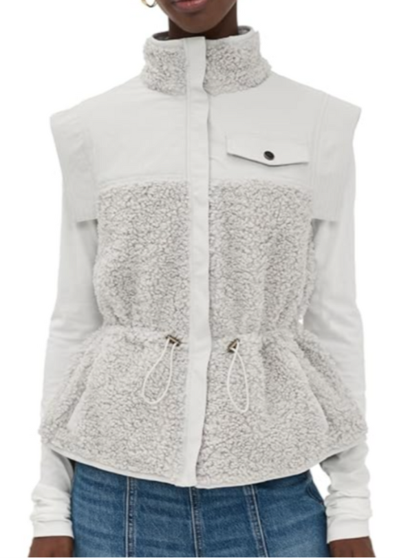 Ulla Johnson - Tariet Teddy Fleece Vest in Slate