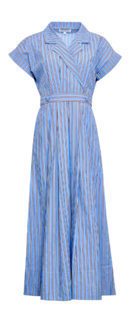 Hunter Bell - Sloane Wrap Dress in Marfa Stripe