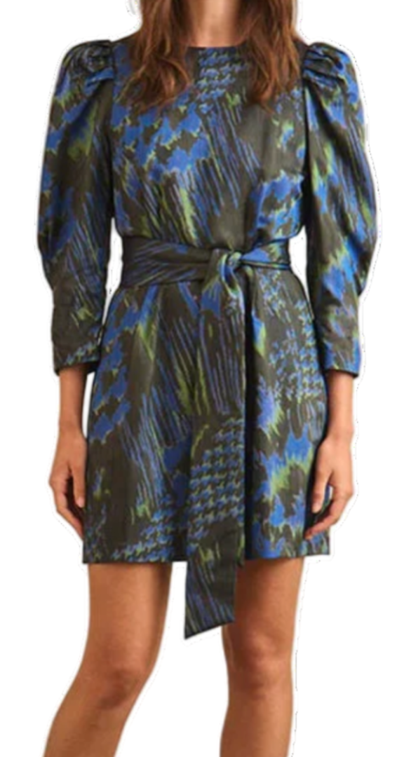 Hunter Bell - Sutton Dress in Blue Black