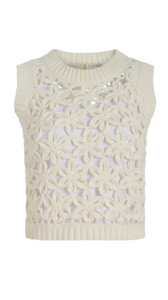 Marie Oliver - Thea Shell Top in Ecru