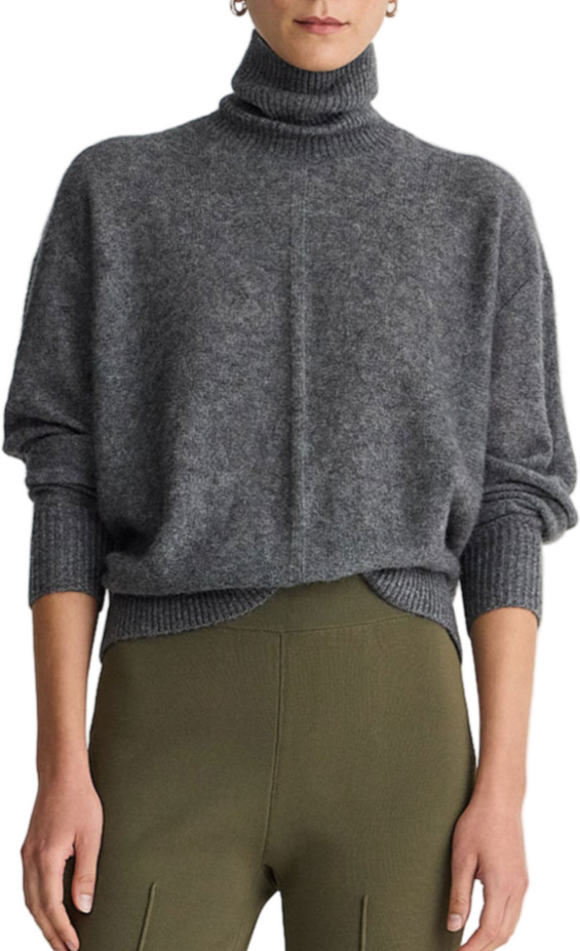 Apiece Apart - Tissue Weight Turtleneck in Charcoal
