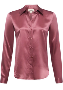 L'AGENCE - Tyler Blouse in Deep Mauve