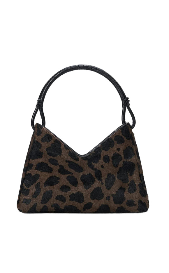 STAUD - Valerie Shoulder Bag in Leopard