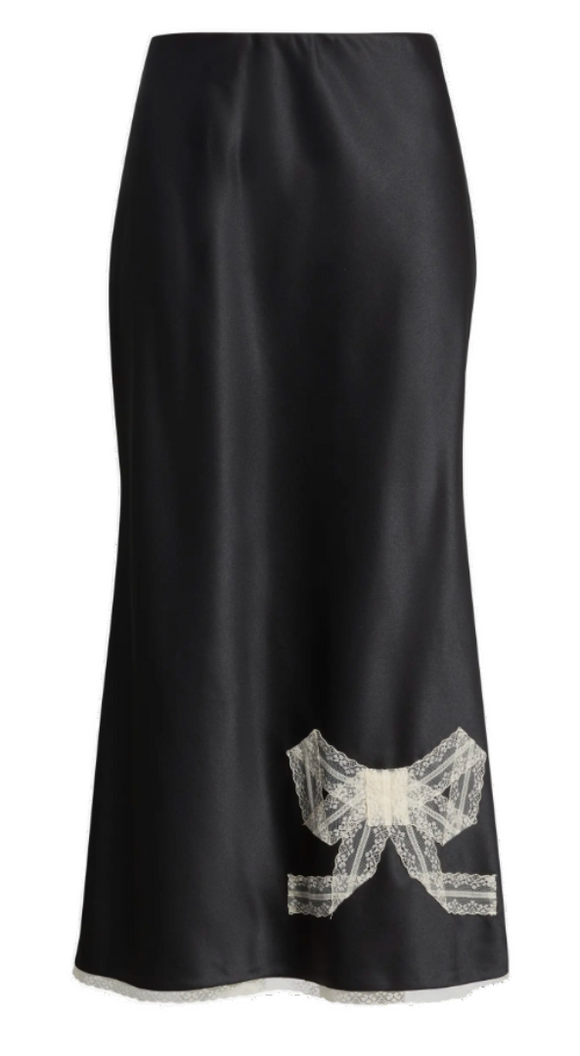 LoveShackFancy - Vallis Skirt in Black