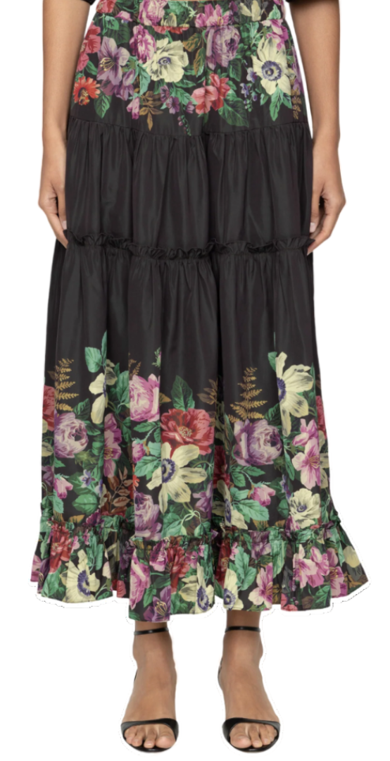 Sea - Viktoria Print Midi Skirt in Multi