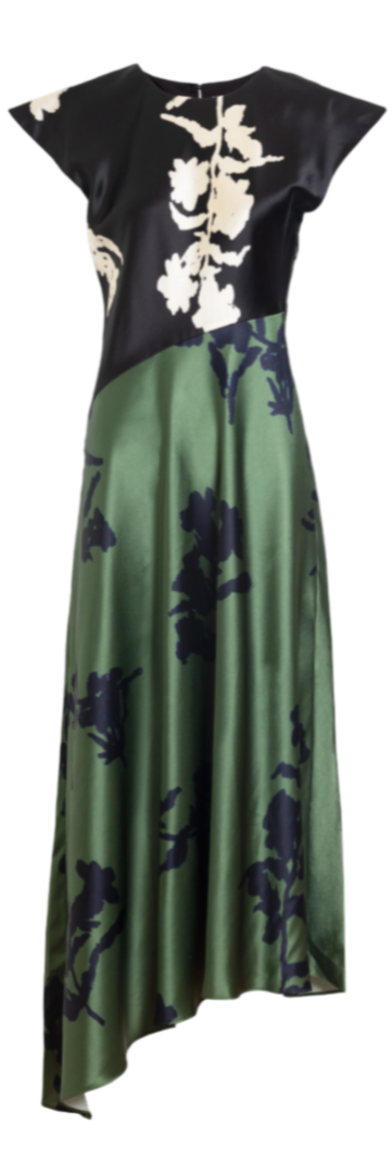 Tanya Taylor - Violeta Dress in Dark Fig/Forest Green Multi