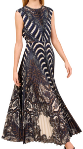 Ulla Johnson - Violeta Pleated Midi Dress in Eclipse