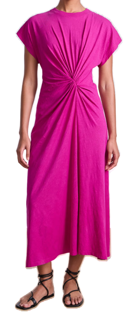 Apiece Apart - Volta Twist Dress in Fuchsia
