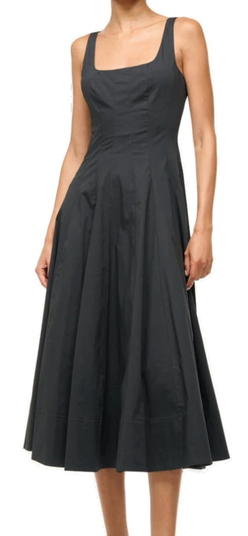 STAUD - Wells Dress in Black
