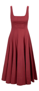 STAUD - Wells Dress in Sangria