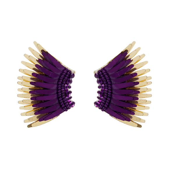 Mignonne Gavigan - Mini Madeline Earrings in Purple/Gold