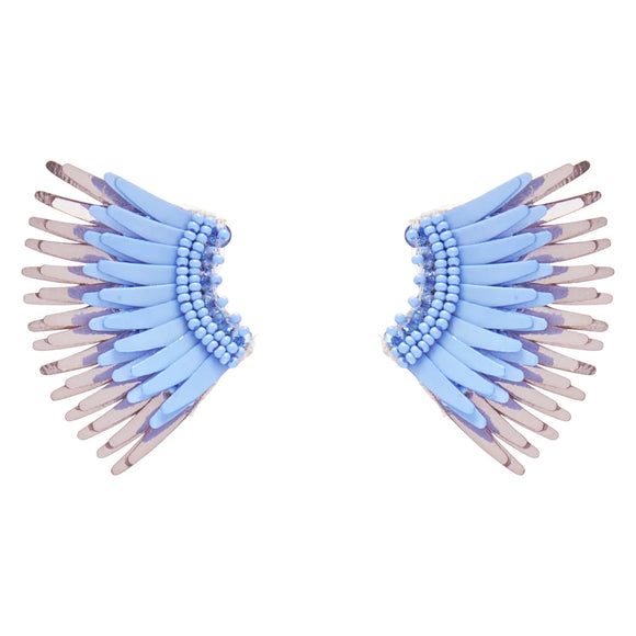 Mignonne Gavigan - Mini Madeline Earrings in Periwinkle & Gunmetal