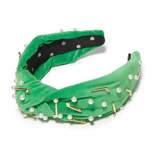 Lele Sadoughi - Golf Knotted Headband in Grass Green